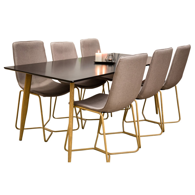 ModernMoments Essgruppe Huckaby mit 6 Stühlen | Wayfair.de